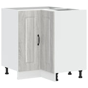 Pensile da cucina | Mobile Base ad Angolo Cucina Kalmar Grigio Sonoma in Truciolato