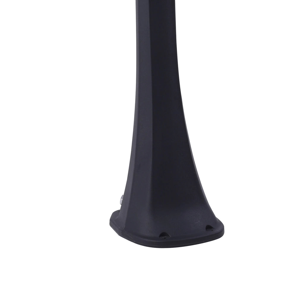 Doccia Per Esterno Nera in Polietilene HD con Design Foglia Di Palma Serbatoio 35 Litri Soffione Anticalcare e Miscelatore Monocomando STARMATRIX LEAFAGESS0930BLACK
