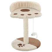 Albero per Gatti con Tiragraffi in Sisal 40 cm Beige e Marrone CFW3792811