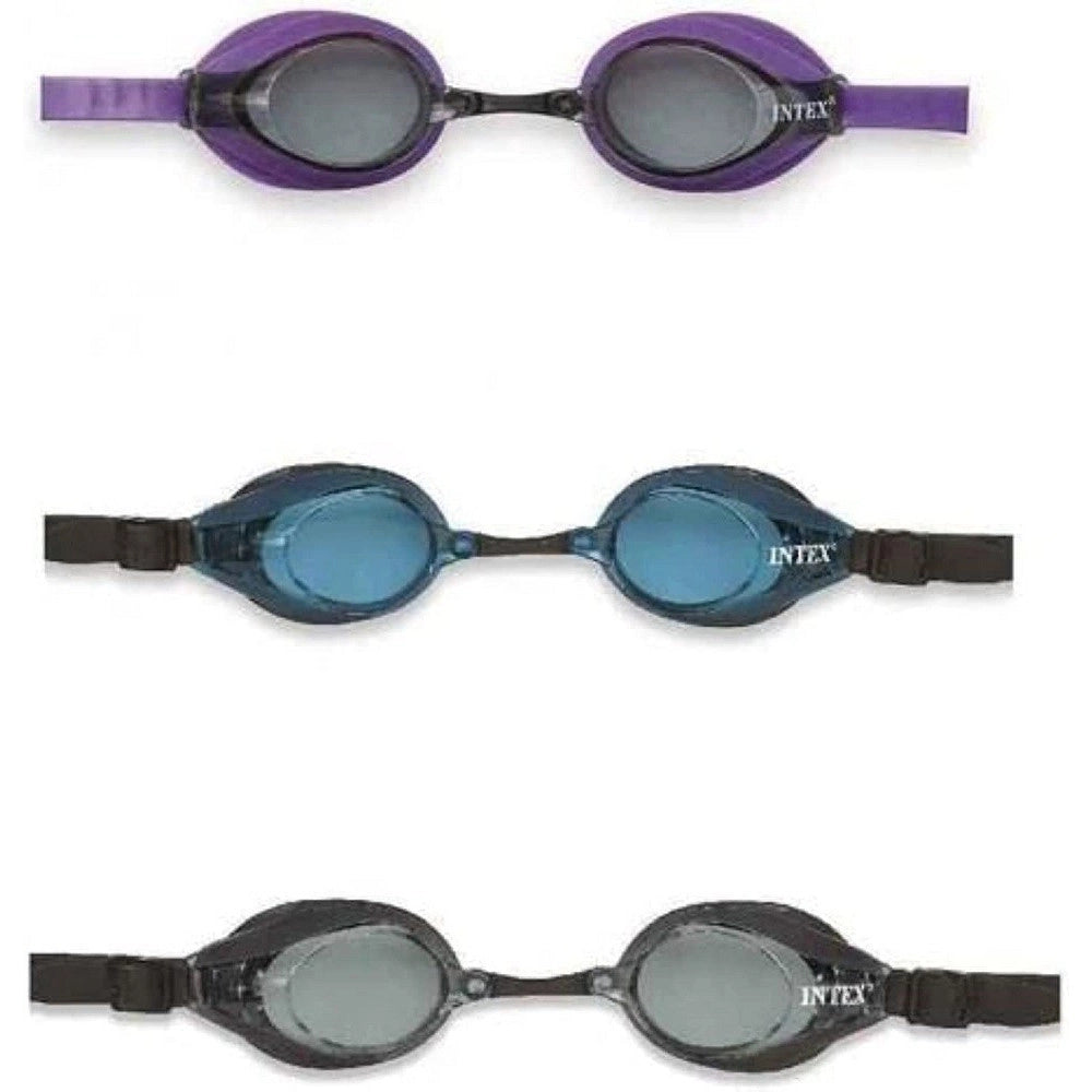 Trade Shop - Occhialini Racing Da Sport Nuoto Lente Anti Uv Antiappannamento Colori Ass 55691 -