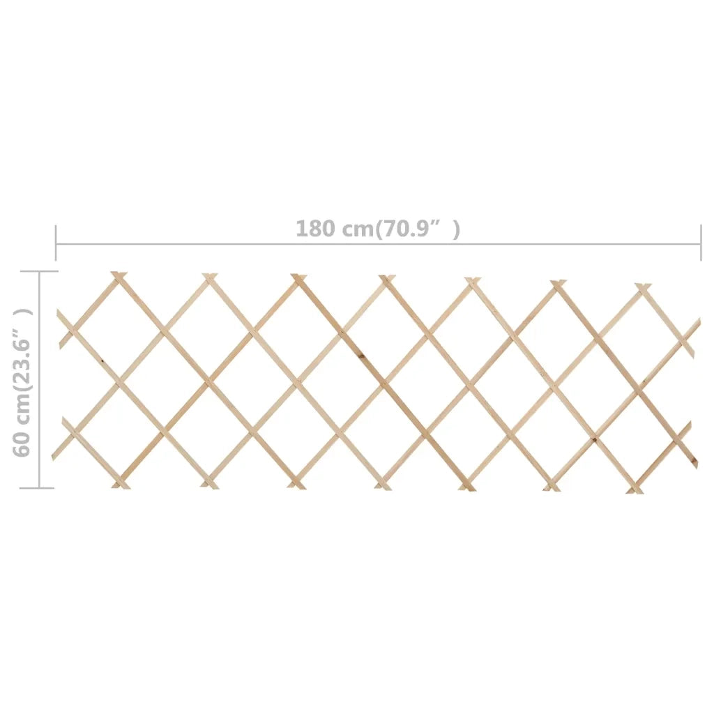 Recinzione da Giardino | Recinzione a Traliccio 5 pz in Legno di Abete 180x80 cm