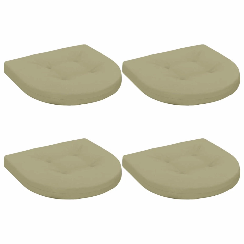 Cuscini per Sedia in 4 Pezzi 4 pz 100% Poliestere Verde chiaro 945311