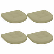 Cuscini per Sedia in 4 Pezzi 4 pz 100% Poliestere Verde chiaro 945311