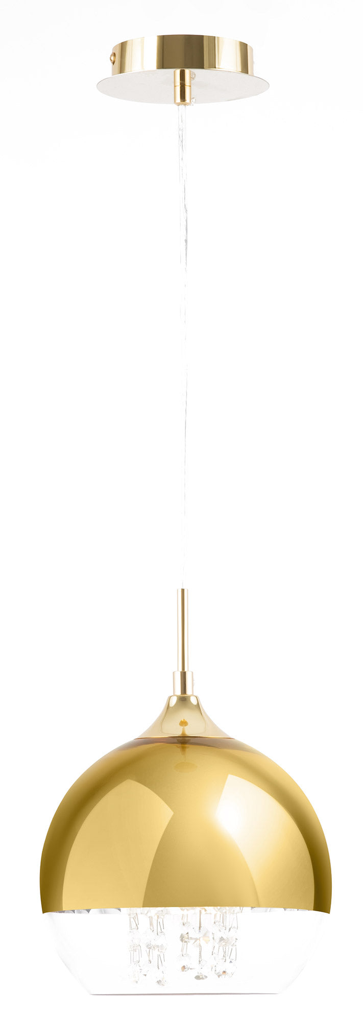 Lampada pendente Pendant in Metallo Fermi Oro