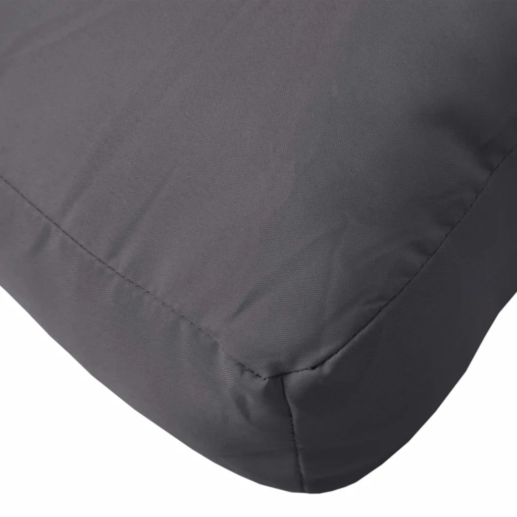 Cuscino per Pallet Antracite 60x60x9,5 cm in Tessuto