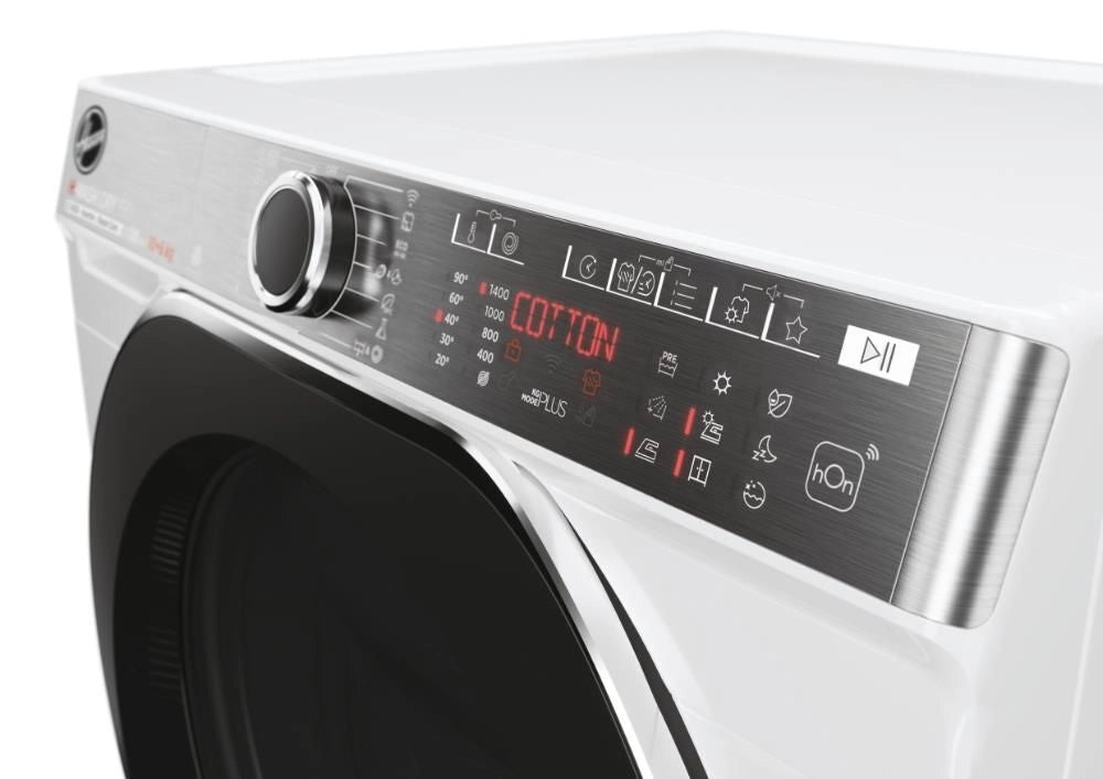 Hoover H-WASH&DRY 550 H-WASH 550, Lavasciuga Slim 8+5 KG, 30% più efficente della classe A, 1400 giri, Bianco, Inverter, Vapore, Wi-Fi, H5DPB 485BC9/1-S