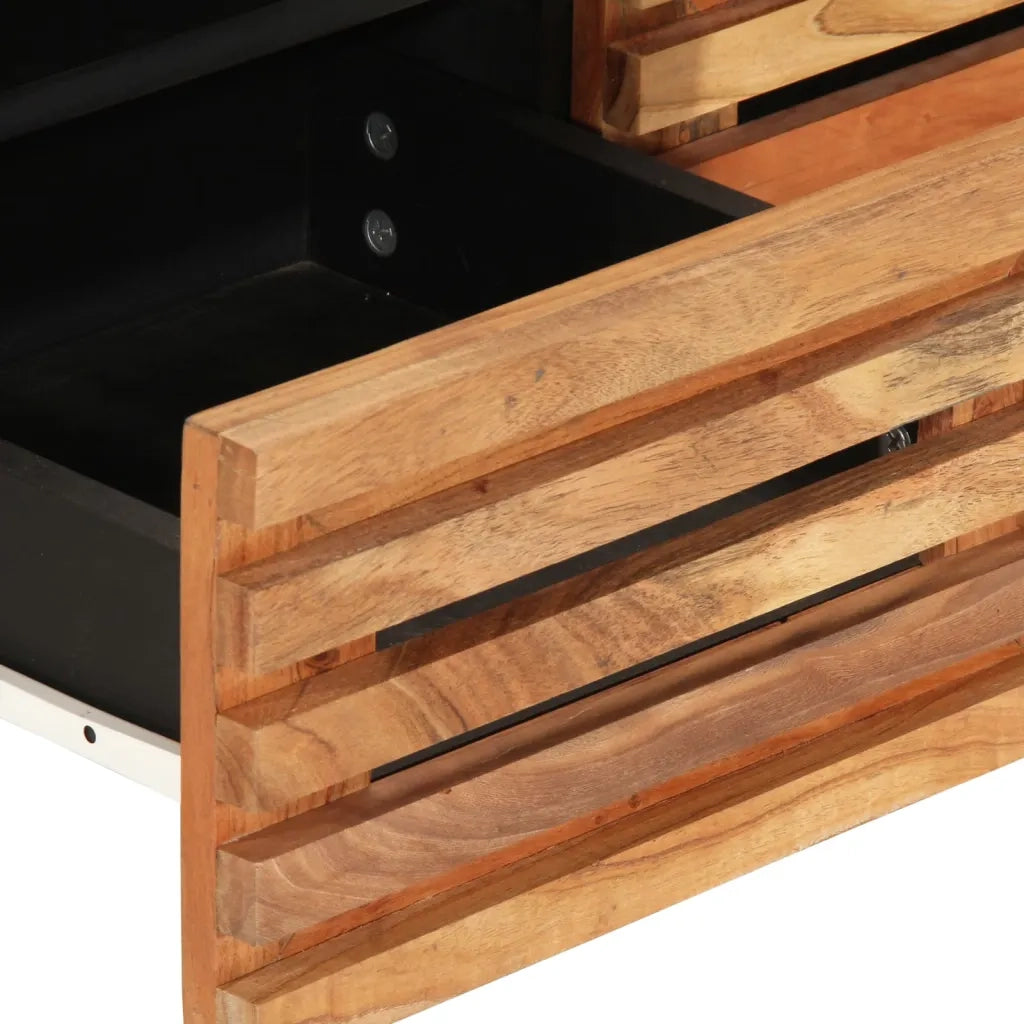 vidaXL Mobile Porta TV 70x34x46 cm in Legno Massello di Acacia