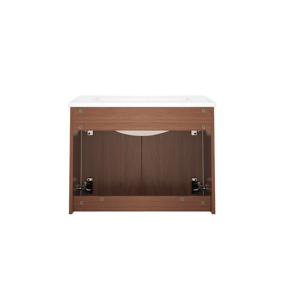 Armadietto Bagno 60 cm ¨C Xylo ¨C Marrone, 2 Ante, Salvaspazio