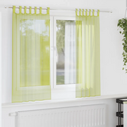 Tende in Voile con Linguetta 2 pz Verde Mela 4102252