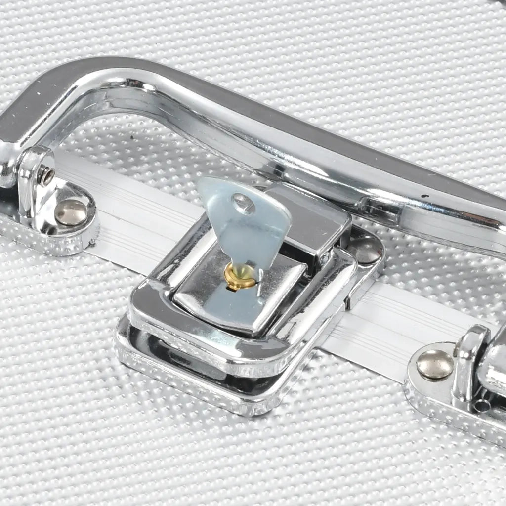 Valigia per Cosmetici 22x30x21 cm Argento in Alluminio CFW1321788