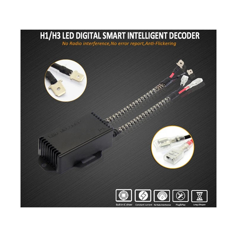 Led Warning Canceller H1 H3 12V Filtro Resistenza Cancella Errore Kit Full Led