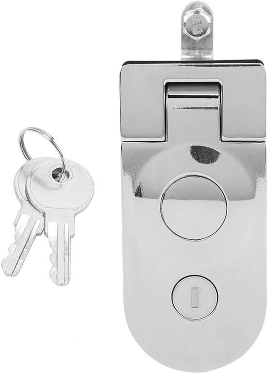 Blocco di sicurezza manuale - Zinklegering - Protezione di sicurezza - Kit di attrezzi - Adatto per porte - Colorazione argentea - Duraturo - Sicurezza