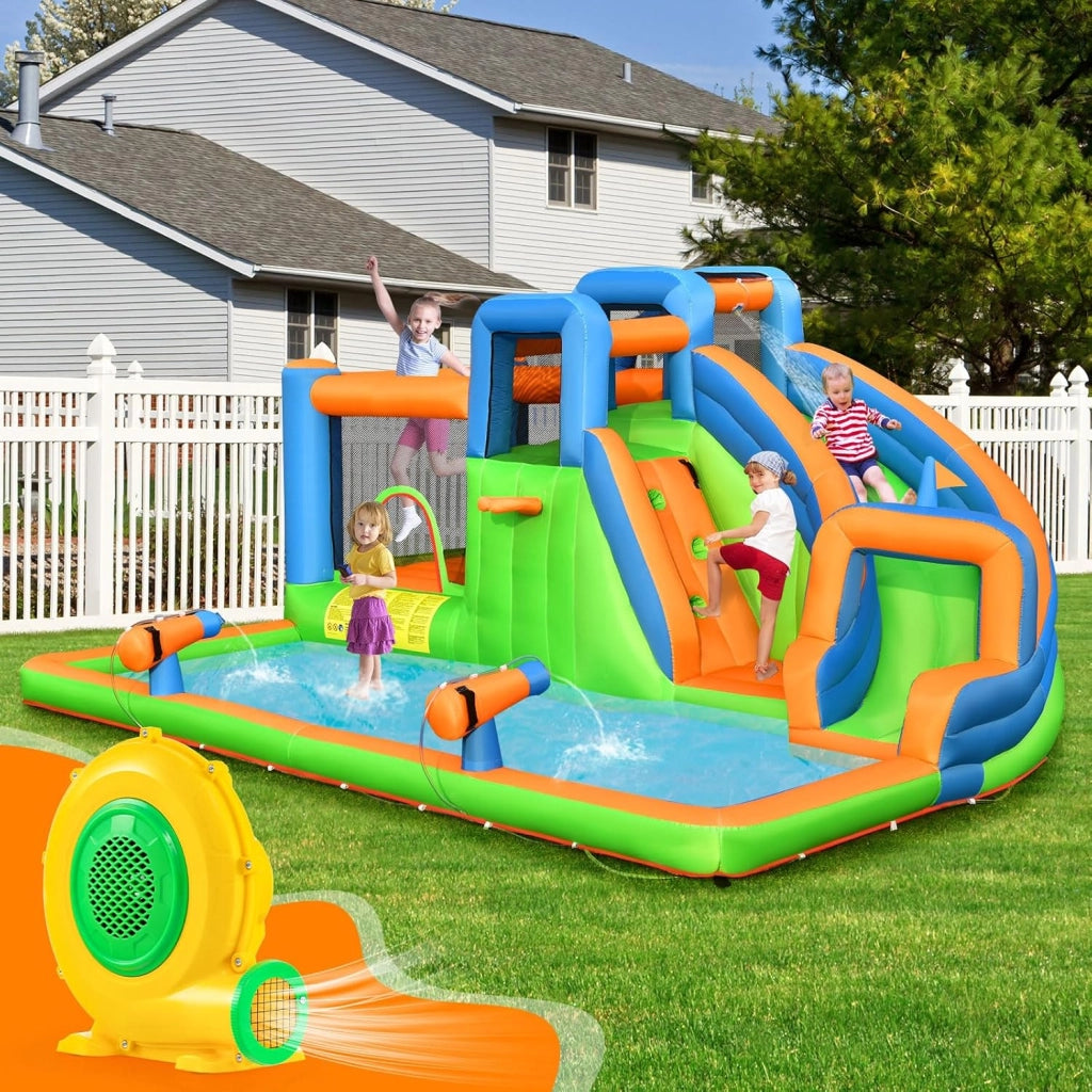 Ventilatore di Aria del Castello Gonfiabile, Soffiatore per Giochi Gonfiabili con Cavo di Alimentazione, per Castello Gonfiabile, Scivolo Acquatico e Giochi Gonfiabili (550W)
