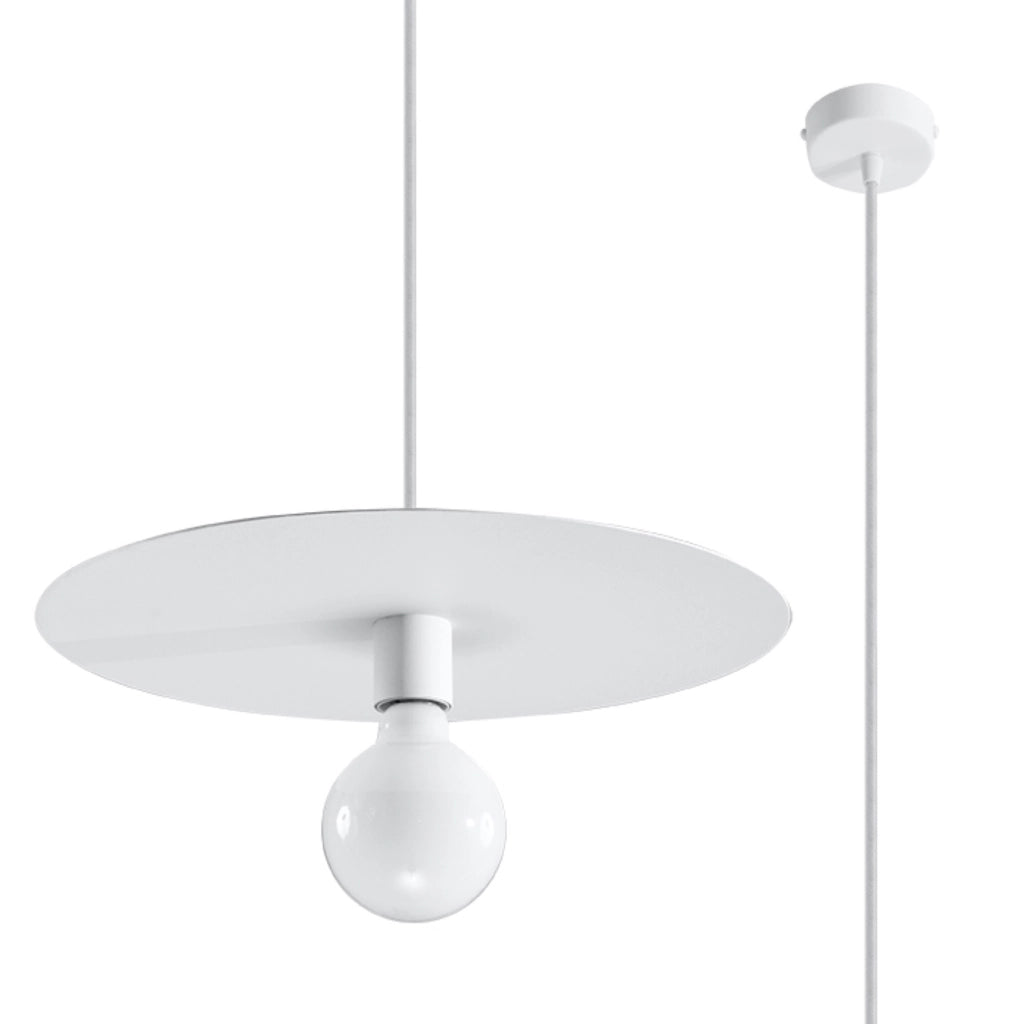 Lampada a sospensione Pure Lume Cesaro bianca E27 40cm