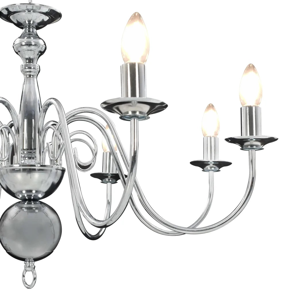 Lampadario Argento con 8 Lampadine E14 CFW5397304