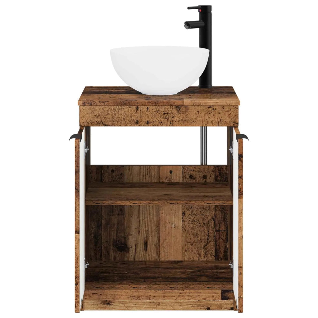 Set di mobili per il bagno Legno antico Legno ingegnerizzato 3404212