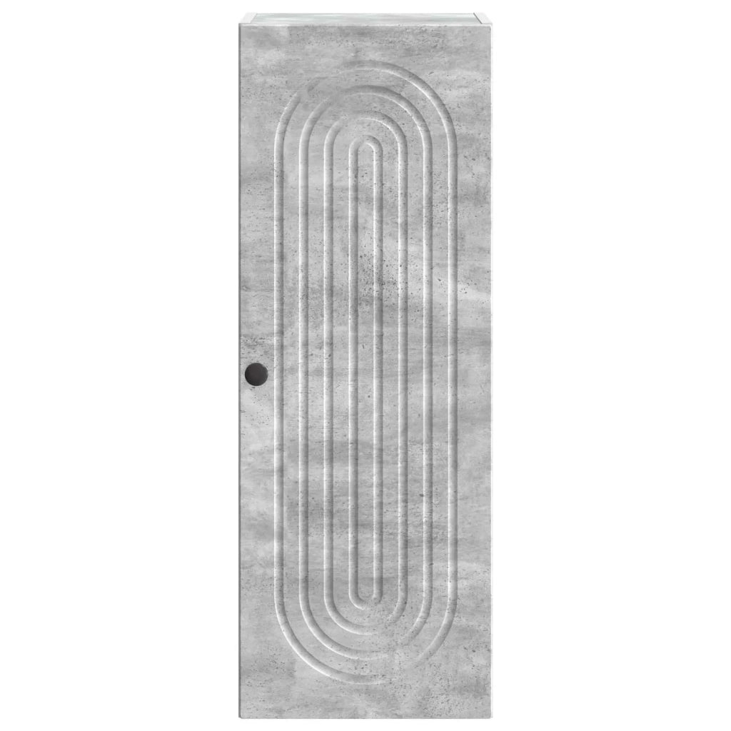 Mobiletto a muro Grigio Cemento 33 x 34,5 x 90 cm