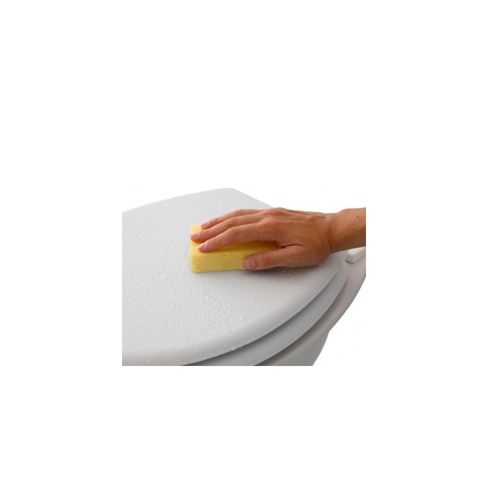 Trade Shop - Copriwater Universale In Mdf Con Rivestimento Ecopelle Tavoletta Coprivaso Wc -        3,5