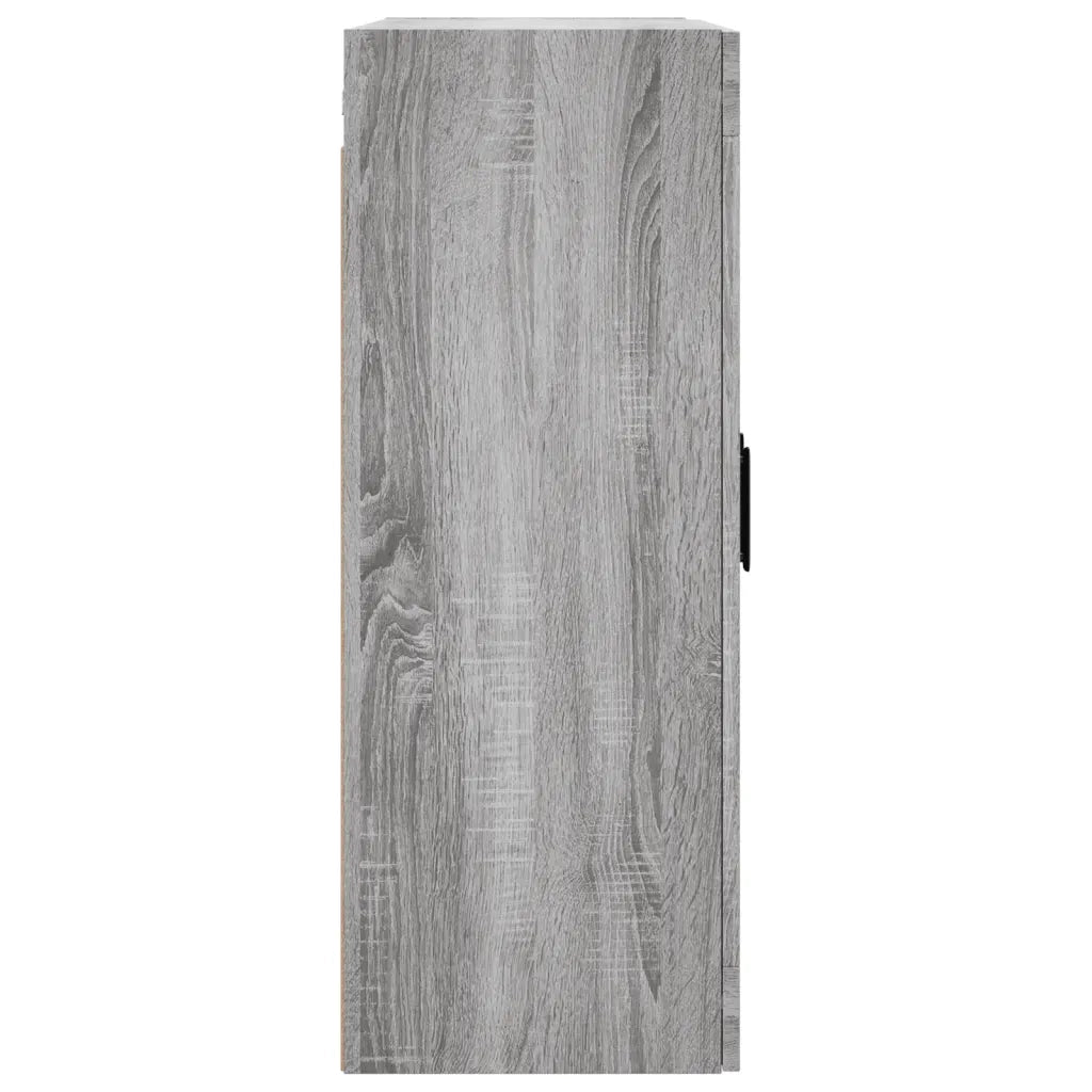 vidaXL Armadietti a Parete 2 pz Grigio Sonoma in Legno Multistrato
