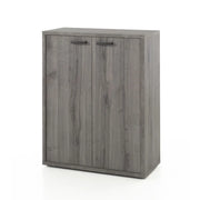 Mobile da ufficio SOON – Armadietto con 2 porte – Rovere Sherman grigio – L90 x H112 x P40 cm
