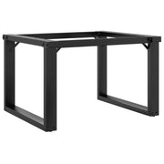 Gambe per tavolino da caffè struttura a O 60 x 40 x 38 cm stabili e robuste stile industriale acciaio nero 02_0047215