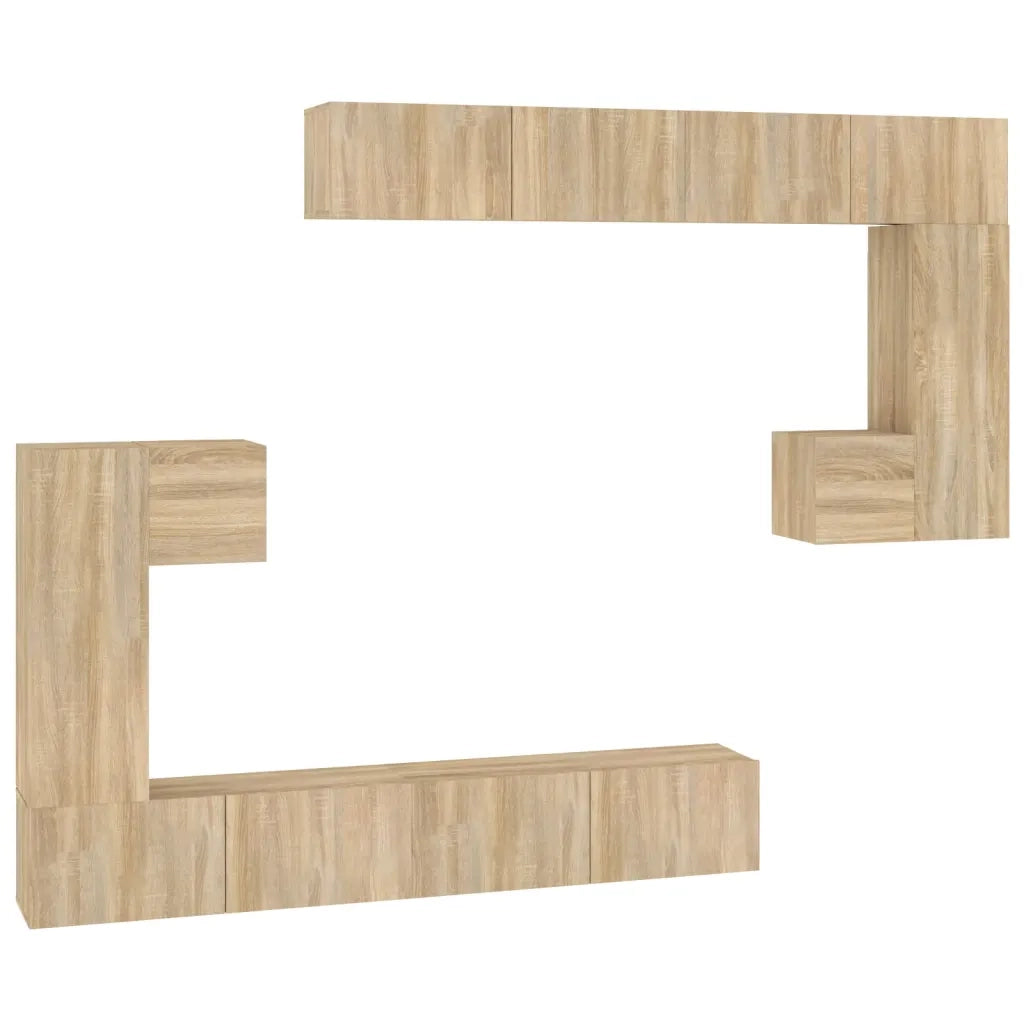 Mobile Porta TV a Parete Rovere Sonoma in Legno Multistrato cod mxl 67328