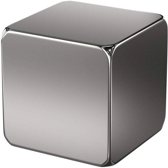 Magnetismo Neodymium - Cubo Magnetico in Acciaio Inox - Dimensioni 20x20x20mm - Forza di Attrazione circa 21 kg - Cubo Magnetico Extra Potente - Magnetismo Superiore - Cubo Magnetico per Whiteboard e Tavoli di Lavoro