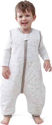 Sacco per neonati per l'inverno con piedi - 100% cotone - 2,5 TOG (95-105 cm, 3-4 anni)