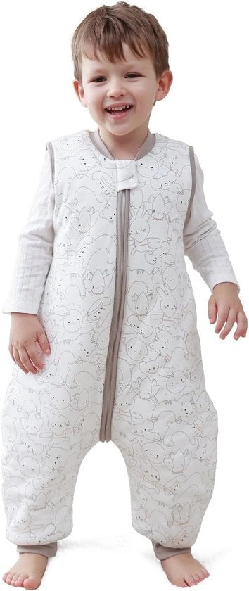 Sacco per neonati per l'inverno con piedi - 100% cotone - 2,5 TOG (95-105 cm, 3-4 anni)