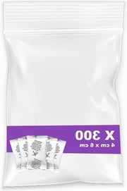 Zaketti trasparenti e impermeabili in plastica, autoadesivi, riutilizzabili, con sacchetti di asciugatura, sacchetti antistatici 4x6cm per congelatore.