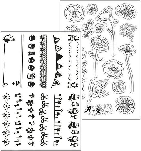 Stampe di silicona farfalla trasparente stampe DIY fiori vintage album di giornale stampe di carta album fotografico stampe di artigianato scrapbook (3 pezzi)