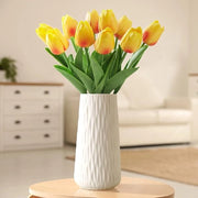 Vaso ceramico elegante - progetto minimalista - 1 pezzo - bianco - ceramica - 20 cm