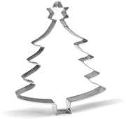 Albero di Natale con Stella 13,8 cm in Acciaio Inox a Forma di Biscotto - 1 Pezzo