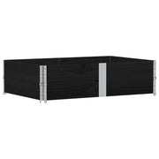 Fioriera rialzata per piante fiori terrazza giardino 150 x 100 cm legno massello di pino nero 02_0037424