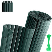 Schermo per Giardino in PVC da 0,9x4m per Privacy – Divisione per Giardino e Schermo per Balcone da 0,9x4m in verde