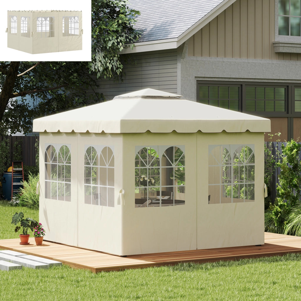 Pannelli Laterali per Gazebo ¨C zephmum ¨C Cremewei? 300x300 cm