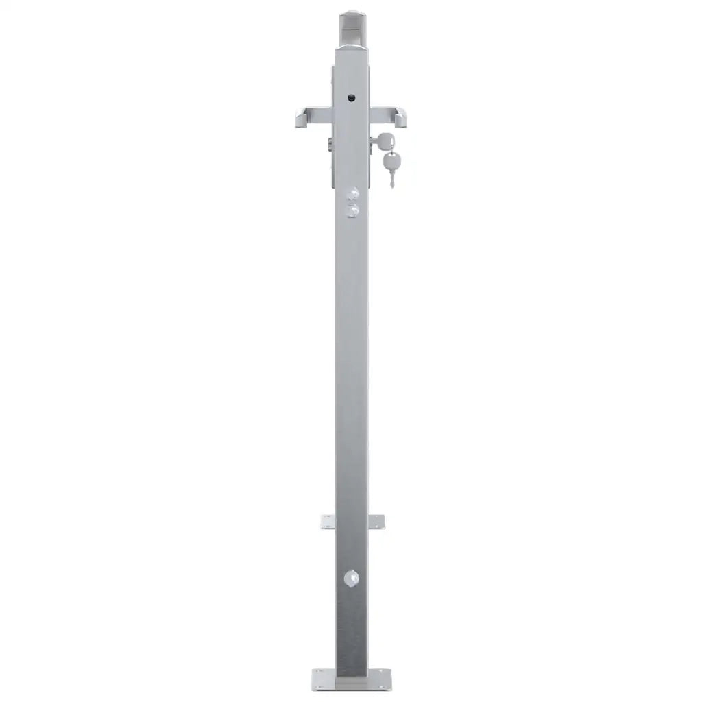 Cancello da giardino Argento 85 x 70 cm Acciaio inossidabile 3402574