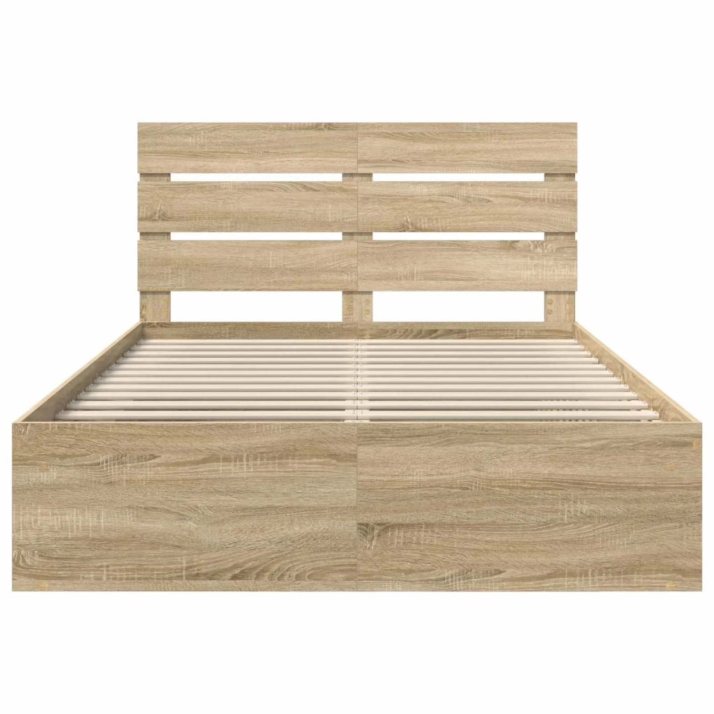 Struttura del letto Sonoma 140 x 190 cm Pino massello 3411746