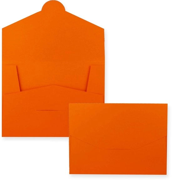 Papiermap in oranje per presentazione, applicazione e progetti - 22 x 30,5 cm - 240 g/m²