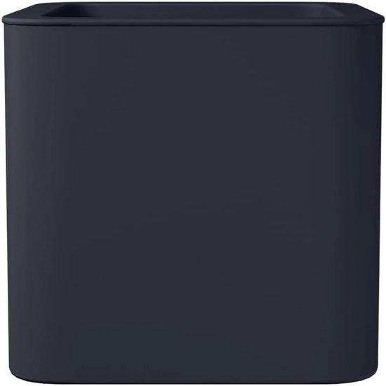 Pianta quadrata 40 cm - Piantagione per uso interno ed esterno - 100% Plastico riciclato - Grigio/Antracite - L39 x W39 x H37.2 cm