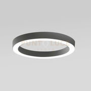 FLOR P/G -  PLAFONIERA COLORE NERO A LED 3000K 4100LM 60W DIMMERABILE D.80CM