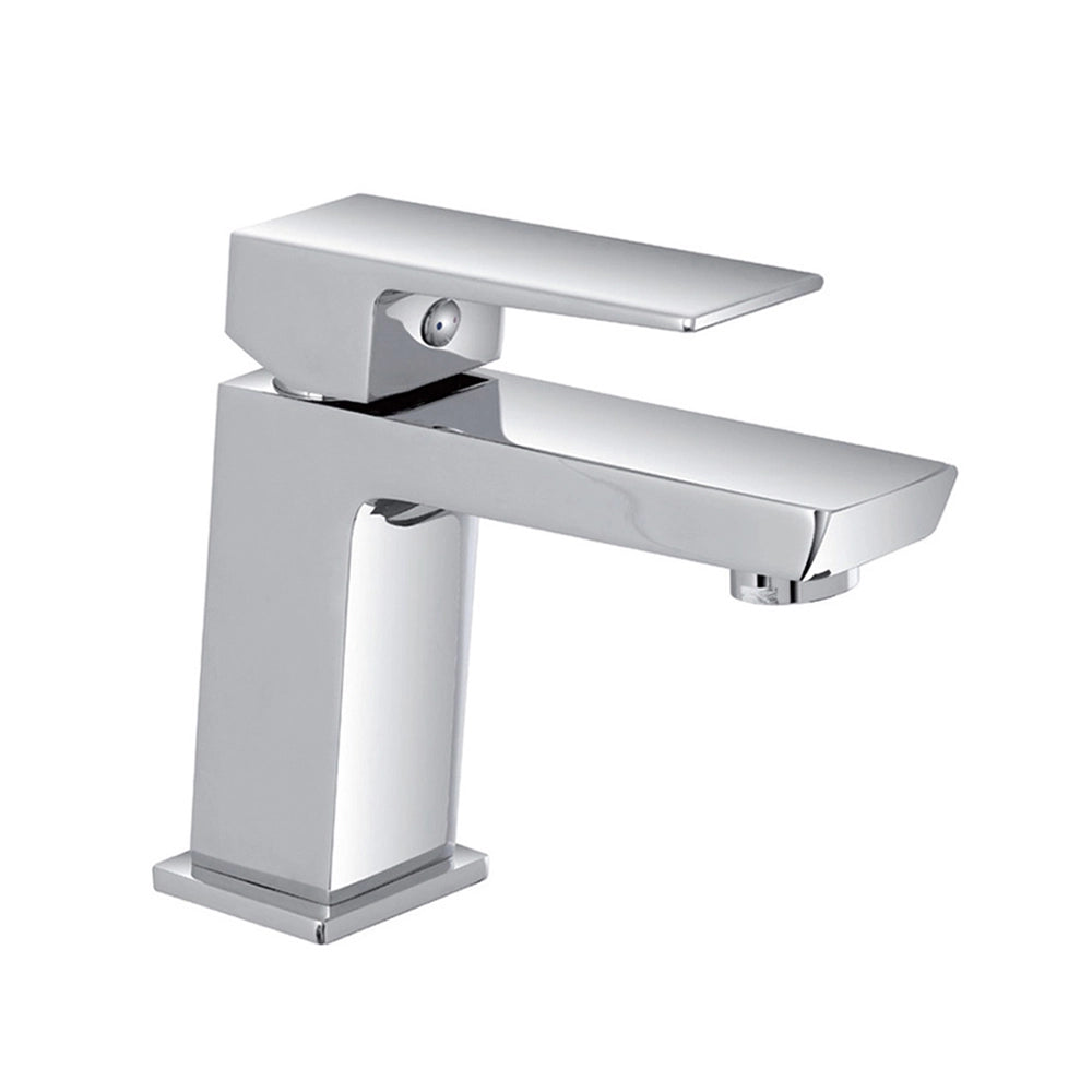 Set miscelatori lavabo e bidet cromati Kubo con piletta click-clack