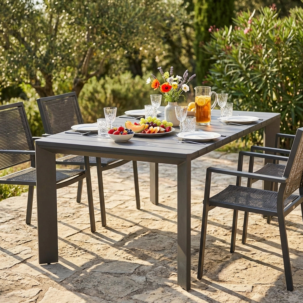 Tavolo da giardino in alluminio 200x100 cm - DONNY
