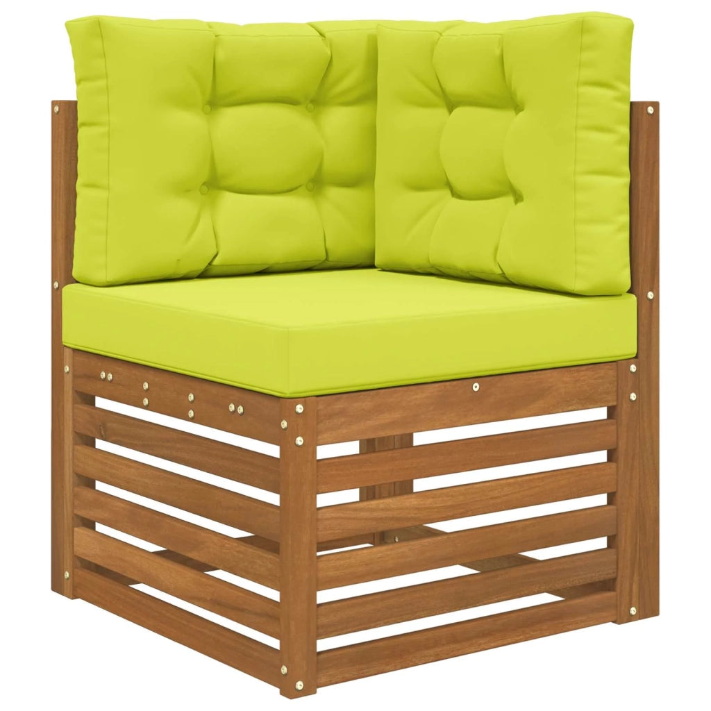 Cuscino per divano da esterno 3 pcs Verde Poliestere 900766