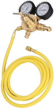 Regolatore di pressione del gas - Manometro di pressione - Regolazione di pressione precisa - Regolazione di pressione flessibile - Materiale in ottone resistente - Adatto per uso laboratorio - Pressione regolabile