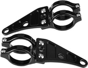 Montaggio lampada motocicletta guaina di supporto - 2 pezzi - 38-41mm tubo forcella chiusura kit - per chopper cafe racer.