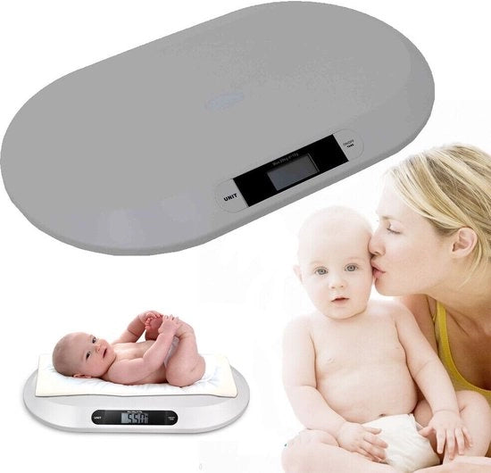 Bilancia Elettronica per Bambini - Peso Digitale con Display LCD - Capacità di Peso 20kg - Alta Precisione - Rilevamento Automatico - Spegnimento Automatico