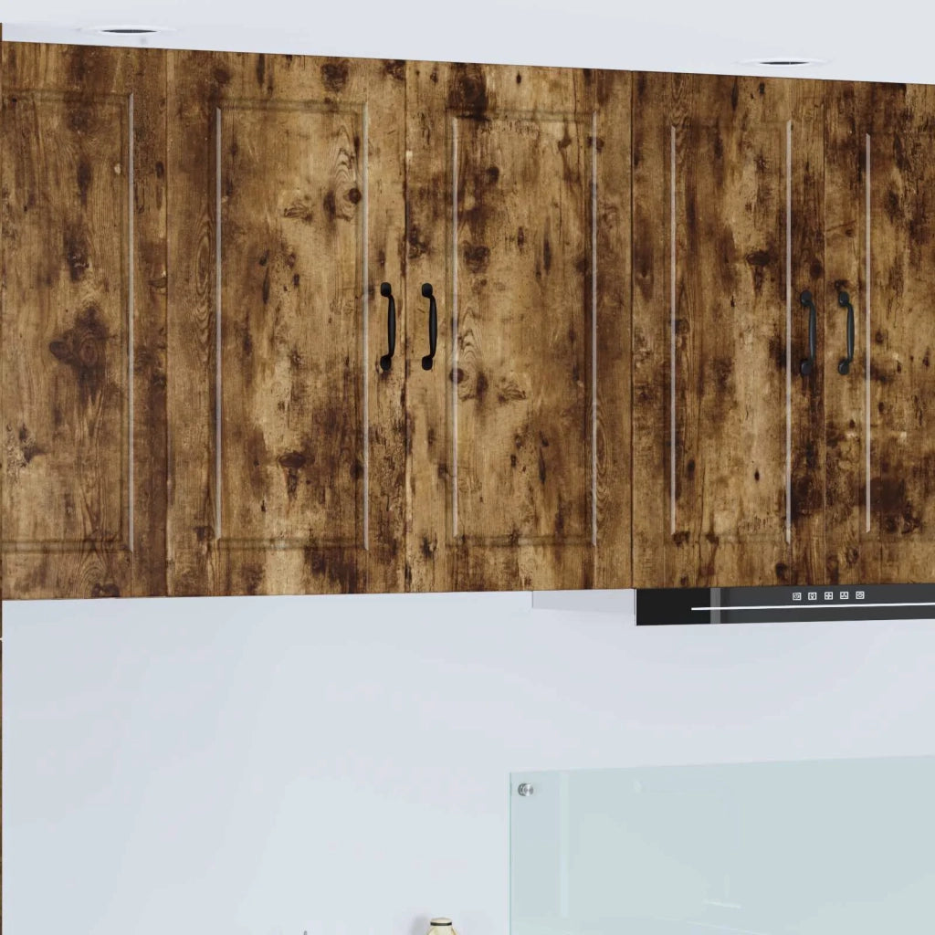 Armadietto a muro PORTO Rovere fumé 80 x 31 x 80 cm