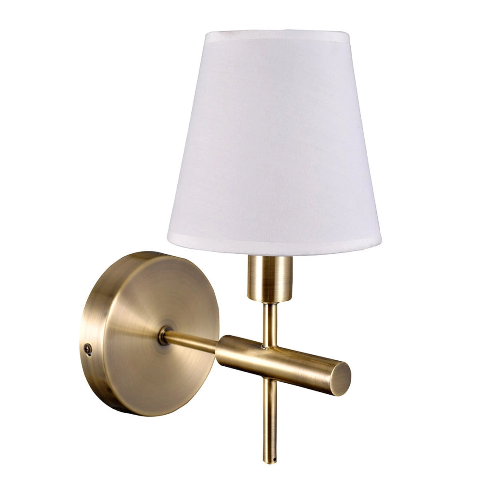 Applique Italux Balter ottone oro bianco E14 28cm 1 luce