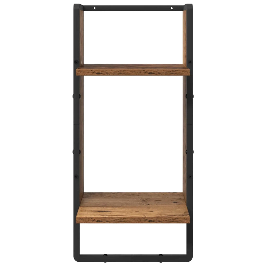 Set mensole da parete 4 pcs Legno vecchio 65 x 25 x 30 cm 882844
